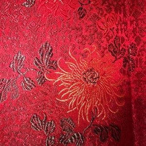 Red print Asian-inspired Jacket